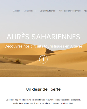 Page Aurès Sahariennes
